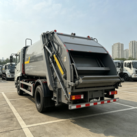 Véhicule compacteur de déchets Dongfeng Kinland VR 4x2 pour le transport vers les stations de traitement des déchets, transmission manuelle, haute efficacité de travail