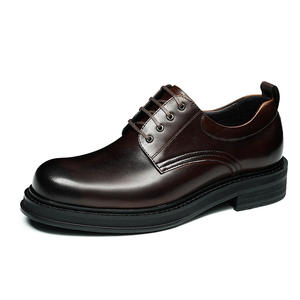 Zapatos de Cuero para Hombre, Estilo 2026, con Grabado, de Suela Gruesa, para Negocios, Oficina, Uso Casual y Bodas - Product Image 5
