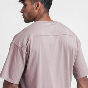 95 algodón 5 Spandex Hip Hop Street Wear Hombre de gran tamaño camisetas al por mayor <span class=keywords><strong>Darc</strong></span> gimnasio en blanco deporte camisetas - Product Image 5