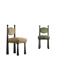 Chaise de salle à manger vintage française en bois de frêne massif avec dossier design – Mobilier de maison pour restaurants