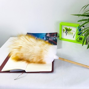 Bán Buôn Chất Lượng Cao Chính Hãng Lambswool Khăn Lau Bụi Với Tre Xử Lý Khăn Lau Bụi Lông - Product Image 5