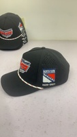 Casquette de sport personnalisée de qualité supérieure, rayée, à pois, imperméable, 100% polyester, perforée au laser