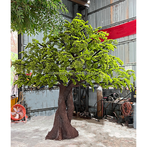 Lớn Ngoài Trời Trong Nhà 2 3 4 <span class=keywords><strong>5M</strong></span> Màu Xanh Lá Cây Tự Nhiên Nhân Tạo Bonsai Nhà Máy Sợi Thủy Tinh Cây Nhân Tạo Sống Cây Thông Cho Trang Trí Nội Thất Sân Vườn - Product Image 2
