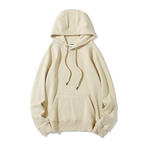 Sweat à capuche personnalisé avec broderie et impression unie, 350 GSM, en molleton de coton et polyester épais, avec poche, style streetwear, cordon de serrage - Product Image 3