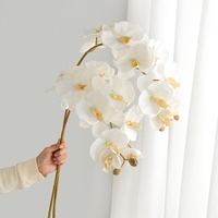 YOPIN-8150 Orchidée Phalaenopsis à 10 têtes en soie artificielle haute simulation, longue tige, pour mariage