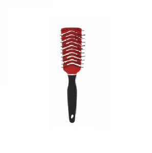 Brosse à rouler en céramique de salon avec poils de sanglier doux et manche en caoutchouc rembourré pour cheveux épais bouclés lisses - Product Image 3