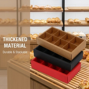 Scatole per Cupcake con Finestra, Confezioni Regalo in Cartone per <span class=keywords><strong>Pasticceria</strong></span>, Contenitori Alimentari Riciclabili per Prodotti da Forno - Product Image 4