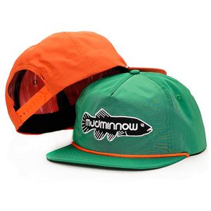 Casquettes Snapback en nylon à 5 panneaux avec logo personnalisé, broderie, non structurées, avec cordon - Product Image 1