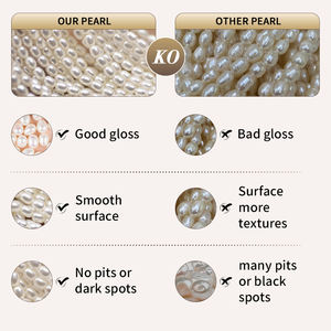 Moda de moda impermeable deslustre libre de perlas de agua dulce joyería chapado en oro de acero inoxidable collar con colgante de perlas de agua dulce - Product Image 5