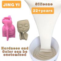 Silicone liquide en gros à prix compétitif pour moules à pots de fleurs, moules en béton, moules à statues, moules en ciment, caoutchouc silicone RTV2