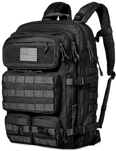<span class=keywords><strong>Sac</strong></span> <span class=keywords><strong>à</strong></span> <span class=keywords><strong>dos</strong></span> tactique vintage pour hommes et femmes, <span class=keywords><strong>50L</strong></span>, doublure en polyester imperméable, fermeture <span class=keywords><strong>à</strong></span> glissière, <span class=keywords><strong>sac</strong></span> <span class=keywords><strong>à</strong></span> <span class=keywords><strong>dos</strong></span> multifonctionnel pour l'extérieur - Product Image 1