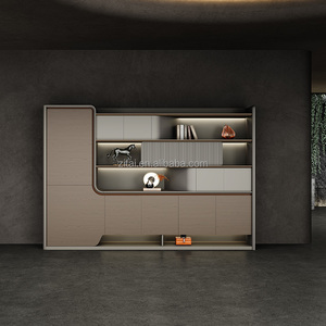 Zitai - <span class=keywords><strong>Mampara</strong></span> de Oficina <span class=keywords><strong>Fija</strong></span> de Madera de Roble Premium, con Cerradura, Duradera, Fácil de Limpiar, Resistente a la Decoloración, para Dormitorio, Escuela, Hotel - Product Image 1