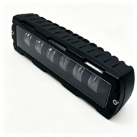 Nouvelle barre lumineuse de travail LED mini en aluminium moulé sous pression de 6,3 pouces, 60W, 4320lm, 6000K, IP67, 12-48V, lampe auxiliaire de conduite tout-terrain pour voiture et chariot élévateur