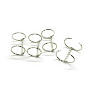YIWANG 2 agujeros Metal File Clip plata papel calendario Clip anillos para encuadernación de libros - Product Image 4