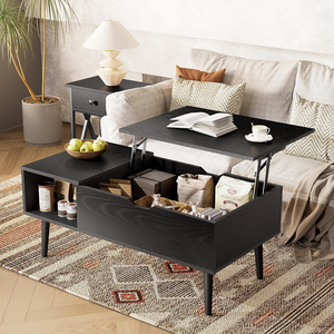 Lift Top Mesa de centro con almacenamiento-Mesas de madera para sala de estar con compartimento oculto, escritorio de comedor Dmall para el hogar Sala de estar <span class=keywords><strong>Offi</strong></span> - Product Image 1