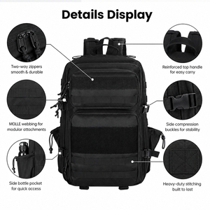 Sac à dos tactique LUPU 33L, Oxford 900D, sac à dos Molle, imperméable, souple, pour la randonnée, le camping, les activités de plein air - Product Image 3