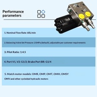Motor Hidráulico con Válvula de Doble Equilibrio/Válvula de Alivio OMR/BMR/BM2/3/4/5, Motor de Presión para Mantener la Presión del Freno, Hecho en China