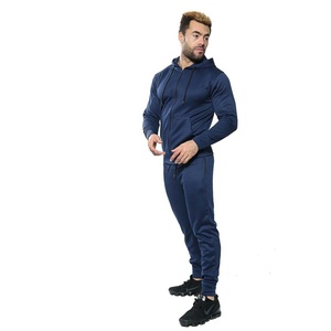 Cheap Price Winter Season Fashion Mens Tracksuits Set Eco-Friendly Lightweight Plain Fleece Slim FIT <b>Zip</b> Hoodie Tops Jogging - Product Image 3