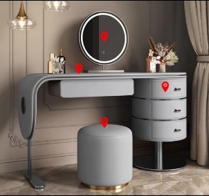 Gray vanity