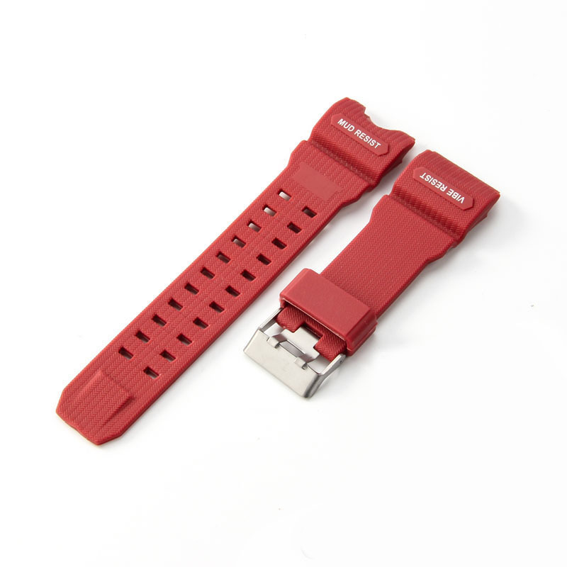 Rouge - boucle couleur acier