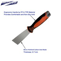 ANST BRUSH Grattoir industriel robuste de 1 pouce pour le bricolage, lame en acier à haute teneur en carbone, manche ergonomique en plastique tricolore, préparation des murs