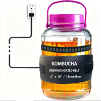 ACE ASB005-A 120V~240V Ceinture chauffante électrique en plastique, capacité 4L, pour la fermentation domestique de bière/kombucha/vin/jus, écologique