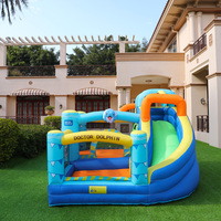 Château gonflable en tissu Oxford avec toboggan pour usage commercial (vente en gros, chaînes de magasins, usage familial et de jardin)