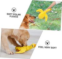 Cachette de nourriture Puzzle pour animaux de compagnie jouet de morsure peluche canard jaune poupée interactive grinçant Durable nettoyage des dents jouet à mâcher pour chiens