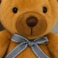 Ours en peluche avec écharpe en soie, rembourrage en coton PP, cadeau pour nouveau-né