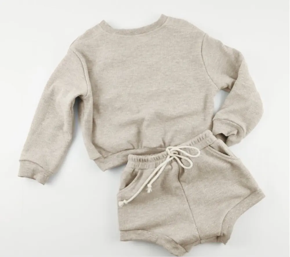 Fashion Stijl Herfst Kinderen Gebreide Trui Kinderen Trui Baby Set