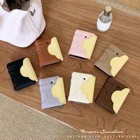 Dompet Kartu Nama Multifungsi Motif Gajah Kuning Multi-Kompartemen, Ringkas, Ringan, Model Akordeon