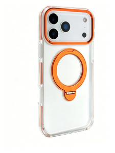 Coque de téléphone transparente en TPU avec anneau rotatif à 360 degrés, protection antichoc de l'appareil photo pour iPhone - Product Image 3