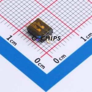 DSHP-02-R DIP Switch SMD Switch ( Number of Switch Sections: 2 )( Lead Spacing: 1.27mm )( Color: Black ) - Product Image 1