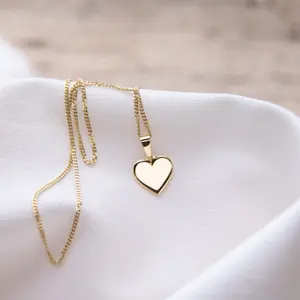 Inspire jewelry-collar con bonito grabado con nombre de corazón para mujer y niña, dijes, colgante con inicial minimalista