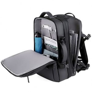 Custom Black Women Office <b>Work</b> Computer <b>Bag</b> Trolley Business Expandable Usb Charger Travel <b>Laptop</b> <b>Bags</b> Backpack for Men - Product Image 6