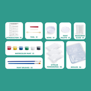 New Product Diy Plaster <strong>Painting</strong> Toys Creative 3D <strong>Dinosaur</strong> Plaster Molds Drawing Games for Children - Product Image 2
