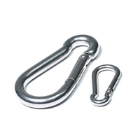 Boucles à ressort de type couteau en acier inoxydable de haute qualité, plaqué zinc, attaches rapides légères, liens de connexion rapides