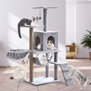 डीलक्स बड़ी बिल्ली चढ़ाई टॉवर प्लग मल्टी-लेयर स्थायी सुविधा - Product Image 5