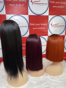 Extensiones de Cabello Remy Vietnamita Thanh de Primera Calidad, Trama Doble, Liso, con Encaje de Color, Sin Enredos, Sin Caída, Todos los Colores, Peluca - Product Image 6