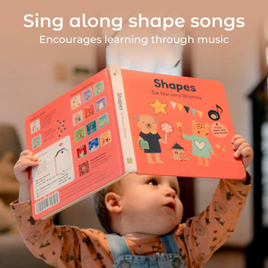 Livre sonore interactif pour la reconnaissance des <span class=keywords><strong>formes</strong></span> et <span class=keywords><strong>les</strong></span> comptes à rebord, avec fonction d'apprentissage audio par pression, écoute et chant, couverture rigide, film laminé, USB C - Product Image 3