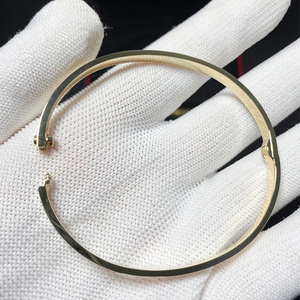 CGB021 14 Grams Real 18K Gold <strong>Bracelet</strong> 3.65mm Width Pure Au750 Screwdriver <strong>Bracelet</strong> Screw <strong>Love</strong> Bangle for Women and Men - Product Image 2