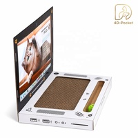 Griffoir pour chat en forme d'ordinateur portable, planche à gratter créative, jouet interactif pour chat, maison pour chat en carton ondulé, fournitures pour animaux de compagnie en gros