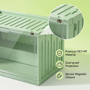 Boîte de rangement en PET/PP populaire <span class=keywords><strong>avec</strong></span> <span class=keywords><strong>couvercle</strong></span>, grande capacité, 3 couleurs, fermeture magnétique, prix abordable, en vente - Product Image 5