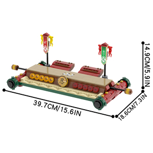 MOC1148 Serie Creativa Anime Arena di Battaglia <span class=keywords><strong>Ninja</strong></span>, Modello DIY, Set di Costruzioni Educative per Bambini, 606 Pezzi - Product Image 3