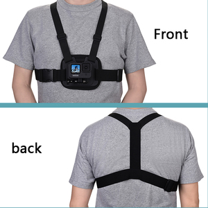 Suptig Nouveaux accessoires de montage de caméra d'action pour DJI / <span class=keywords><strong>Go</strong></span> <span class=keywords><strong>Pro</strong></span> / Insta360 Sangle de poitrine de gilet à dégagement rapide réglable - Product Image 2
