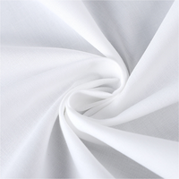 Tissus en popeline blanc uni en polyester/coton TC 65/35 45*45 133*72 150cm pour chemises, vente en gros