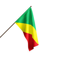 Gahumi Élection Publicité Pays Drapeaux Bannière Polyester Personnalisé République du Congo Nation Drapeau 3x5 ft