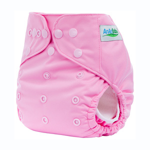 Ananbaby Couverture souple et <span class=keywords><strong>écologique</strong></span> de la couche pour bébé, <span class=keywords><strong>réutilisable</strong></span> et lavable, taille ajustable. - Product Image 3