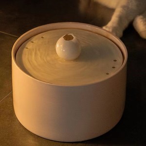 Fontaine à eau en céramique à perles rondes pour chats, dispositif intelligent pour l'hydratation des animaux domestiques, silencieux, anti-brûlure à sec, arrêt automatique - Product Image 3