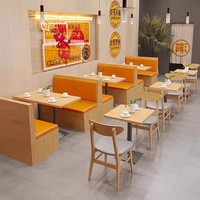Malatang Fast Food Restaurant Set Hamburger Sushi Nudel Bar Catering Massivholz Esstisch Stuhl Karten halter Kombination